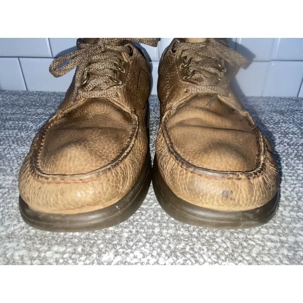 SAS Mens Shoes Tie Up Loafers Brown Leather Sz 11.5 S Soft Comfort Shoes‎ S6